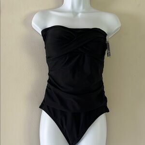 NWT Kona Sol one piece ruched swimsuit L (12/14)